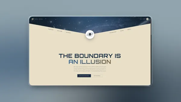 AEON / SPACE - Cinematic Space Agency Template preview 1