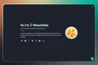 Bloomfolio - Astro Portfolio Template thumbnail 1