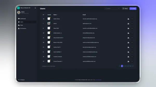Mary UI Laravel Starter Kit preview 1