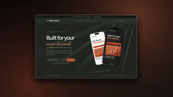 Mobi Launch - Premium Astro App Launch Template preview 1