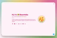 Bloomfolio - Astro Portfolio Template thumbnail 2