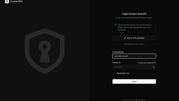 Laravel SSO Starter Kit preview 2