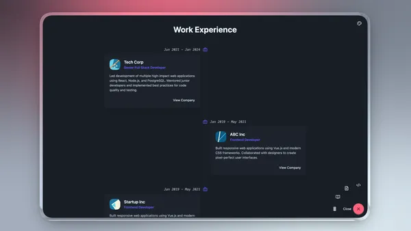 Bloomfolio - Astro Portfolio Template preview 3