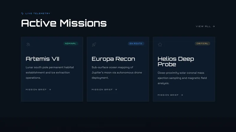 AEON / SPACE - Cinematic Space Agency Template - Image 3