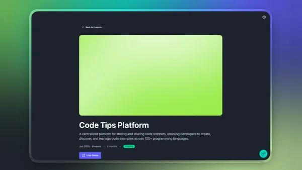 Bloomfolio - Astro Portfolio Template preview 4
