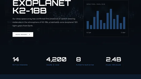 AEON / SPACE - Cinematic Space Agency Template preview 4